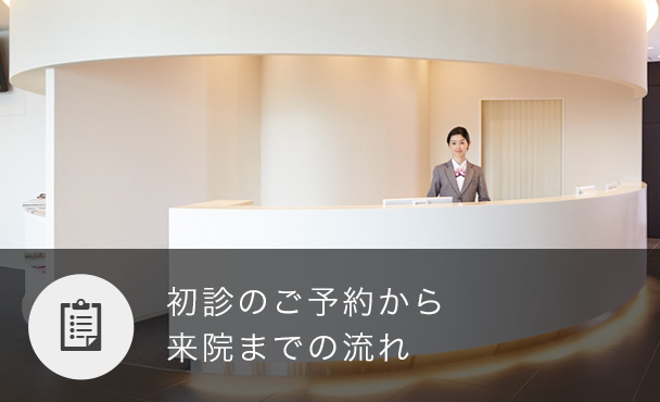 初診のご予約から来院までの流れ